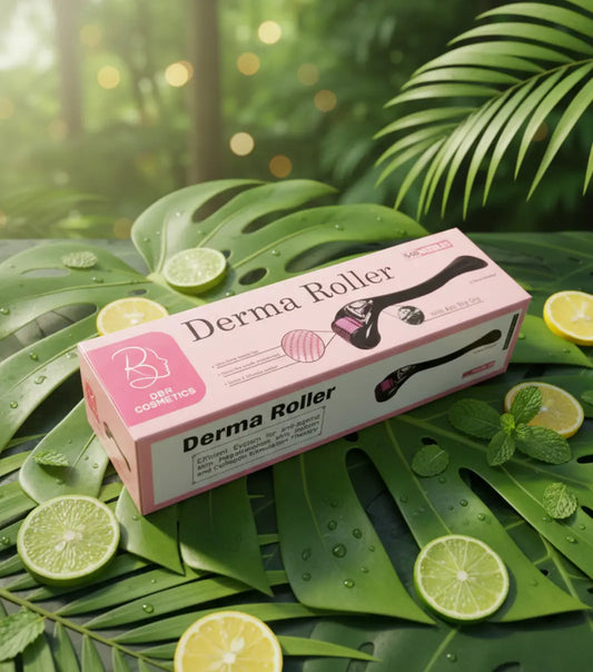 DBR Cosmetics Derma Roller – 540 Needles (0.75mm) | For Hair Regrowth, Anti-Aging & Collagen Stimulation